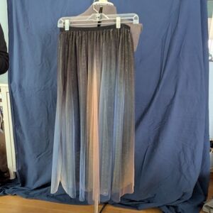 Elegant Ombre Maxi Skirt